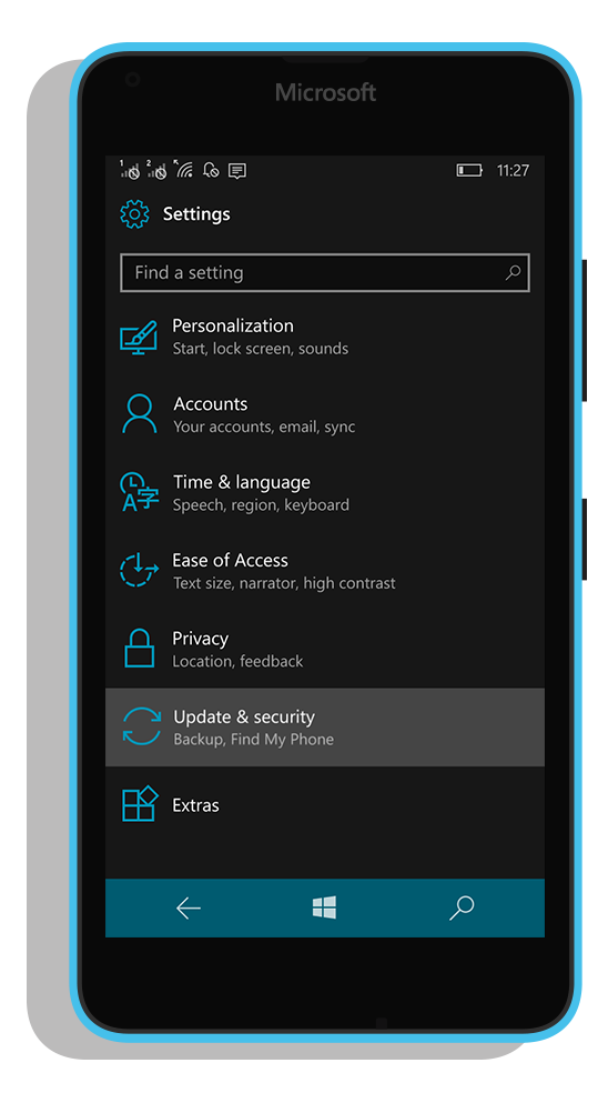 Quick Shutdown for Windows 10 Mobile